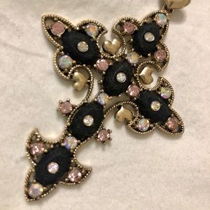 Betsey Johnson Cross Necklace